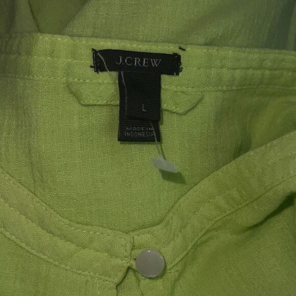 ✨J.Crew Cotton Neon Lime Tunic✨ - Picture 3 of 6